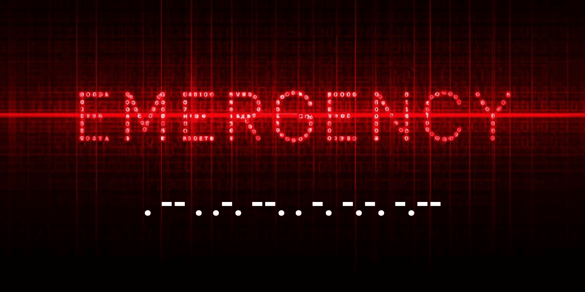 Emergency in Morse Code