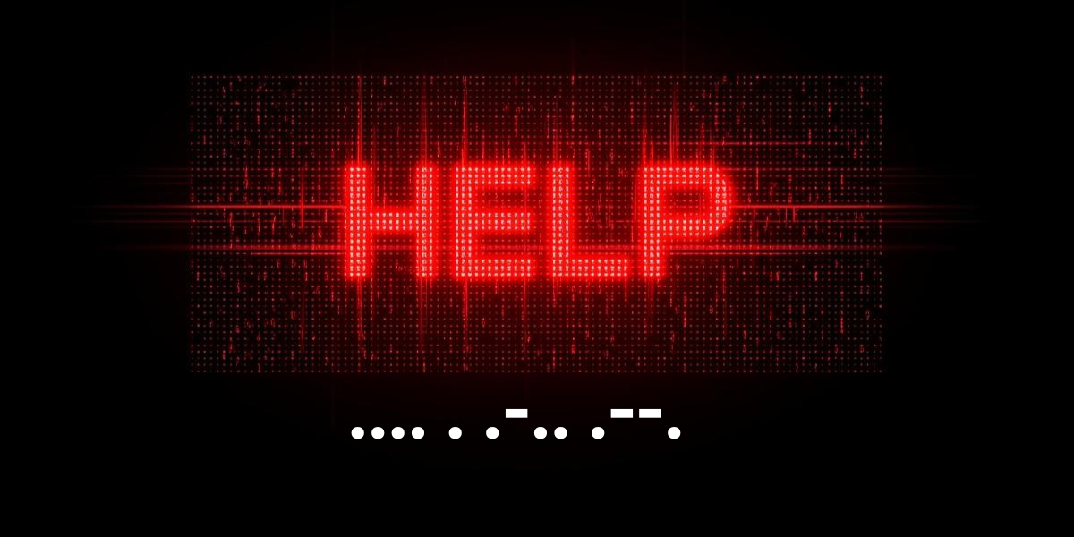 Help in Morse Code