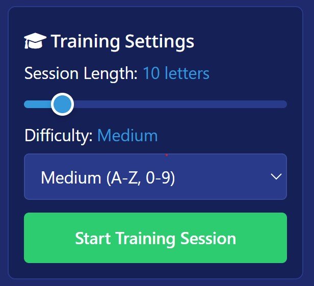 Training Settings Explained - Morse Machine