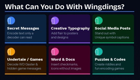 What Can You Do With Wingdings Symbols?