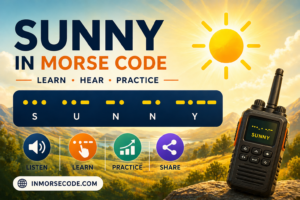 Sunny in Morse Code