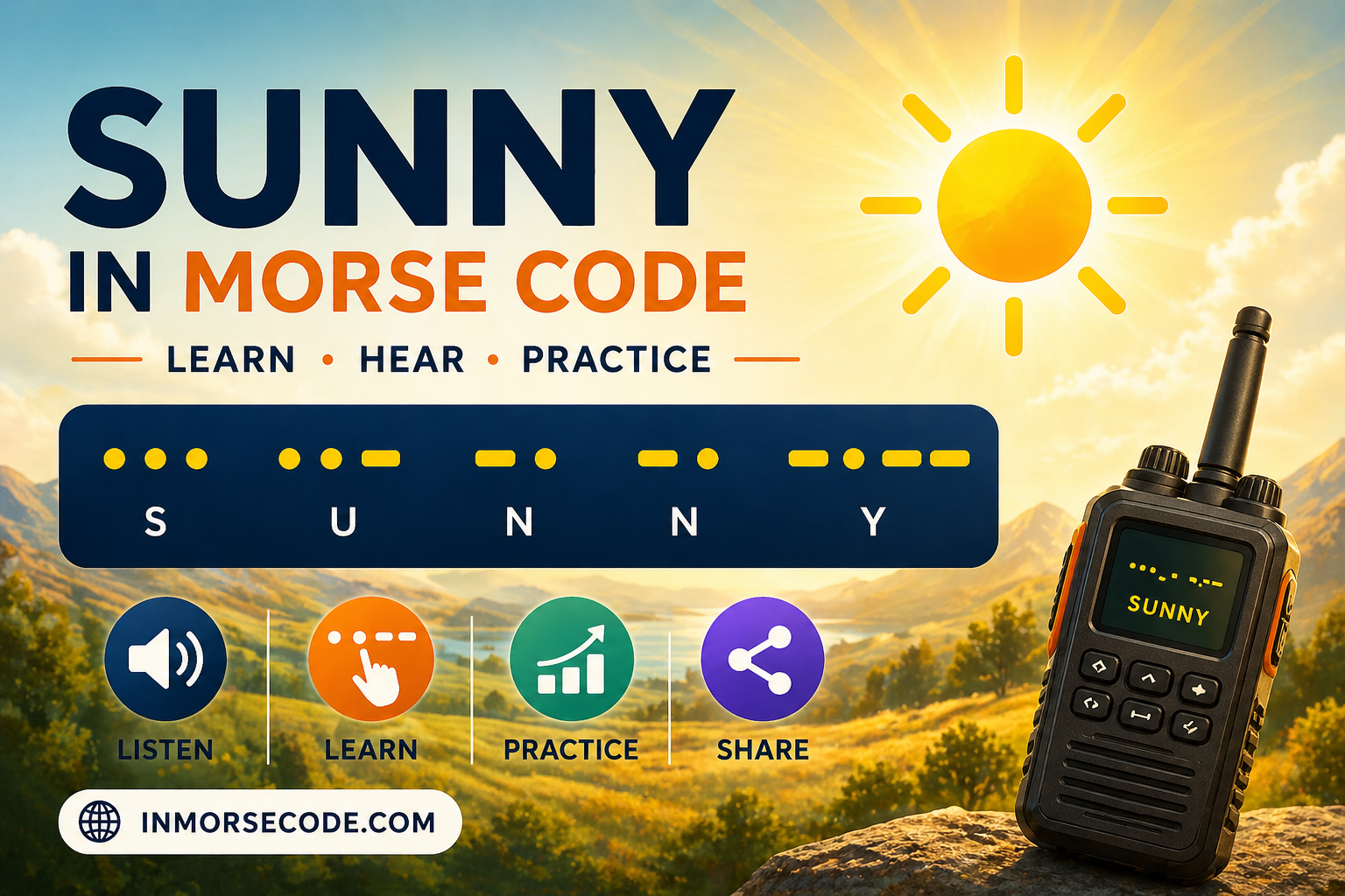 Sunny in Morse Code