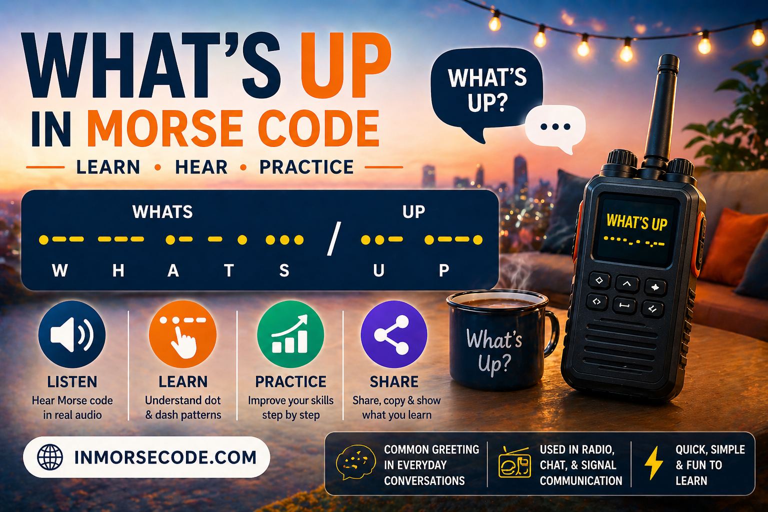 Whats Up in Morse Code