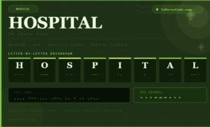 Hospital in Morse Code