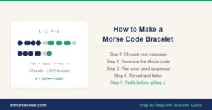 How to Make a Morse Code Bracelet