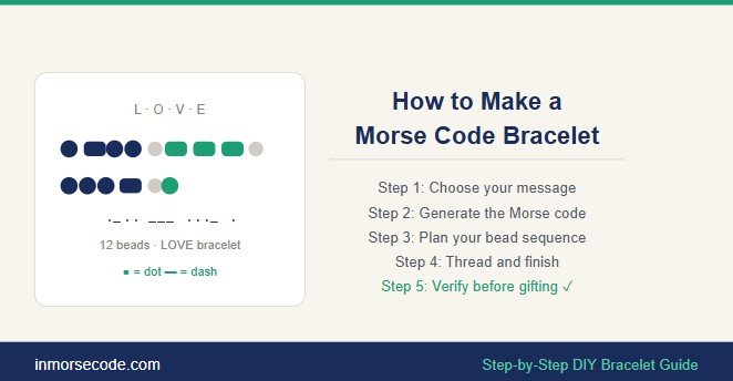 How to Make a Morse Code Bracelet