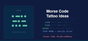 Morse Code Tattoo