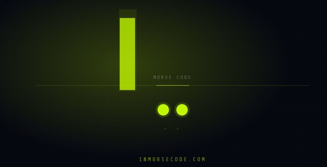 I in Morse Code Two Dots, Symbol, Sound and How to Learn It