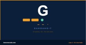 Learn G in Morse code