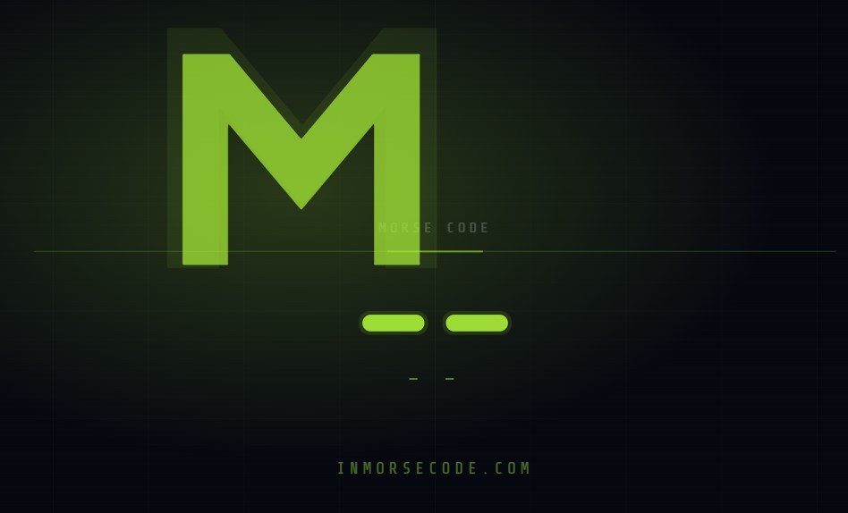 M in Morse Code
