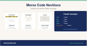 Morse Code Necklace