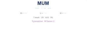 Mum in Morse Code