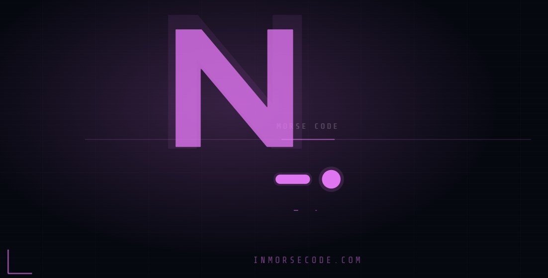 N in Morse Code