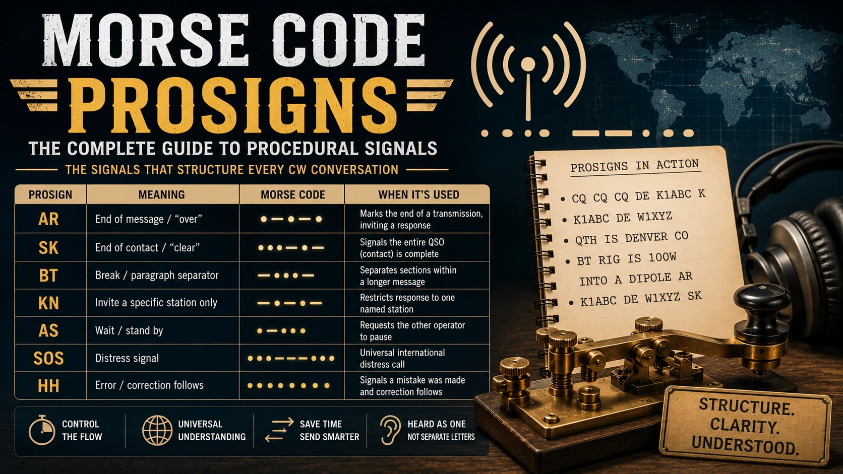 Morse Code Prosigns