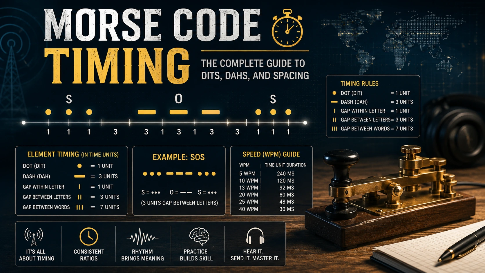 Morse Code Timing Guide
